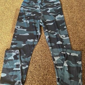 Nike Blue Camouflage Leggings